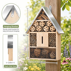 Elipark close-up of bamboo tubes offering nesting spaces for solitary bees