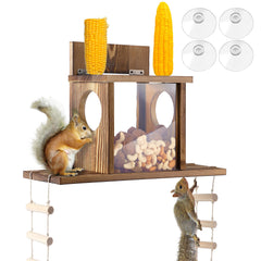 Enhon feeder front view showing clear window and entry for close observation