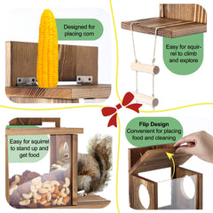 Enhon ladder and extended bottom plate detail offering comfortable squirrel access
