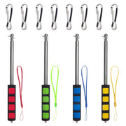 Enjoyist front view of four colored flagpoles showing organization benefit