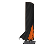 Enzeno cover front view showing full umbrella protection and neat fit