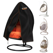Enzeno front view of patio egg chair cover showing full protection benefit
