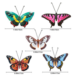 EOORAU butterflies hung on a garden fence adding movement and curb appeal
