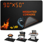 Epinovo front view of 90x50 mat protecting deck — large coverage benefit