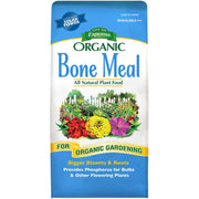 Espoma Organic Bone Meal front packaging showing 8 lb bag and benefits
