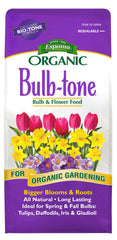 Espoma Bulb-Tone front bag showing product branding and weight benefits
