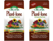 Espoma Plant-Tone front packaging showing organic label and weight - clear product info