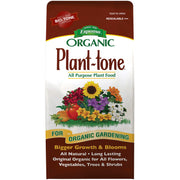 Espoma Plant-tone front packaging showing product and organic claim benefit