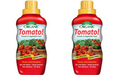 Espoma Tomato! front label showing organic concentrate and pack of two benefits