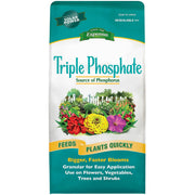 Espoma triple phosphate front bag showing label and easy application benefit