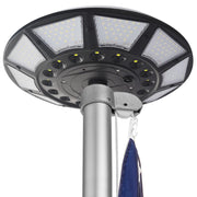 Etzeaxus front view of flagpole light showing compact design and easy mount