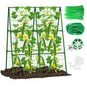 Eunice A-frame trellis front view showing compact footprint and sturdy support