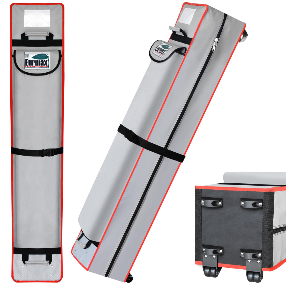 Eurmax front view of wheeled bag showing durable build and easy transport