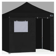 Eurmax front view of all four black walls showing complete enclosure benefit