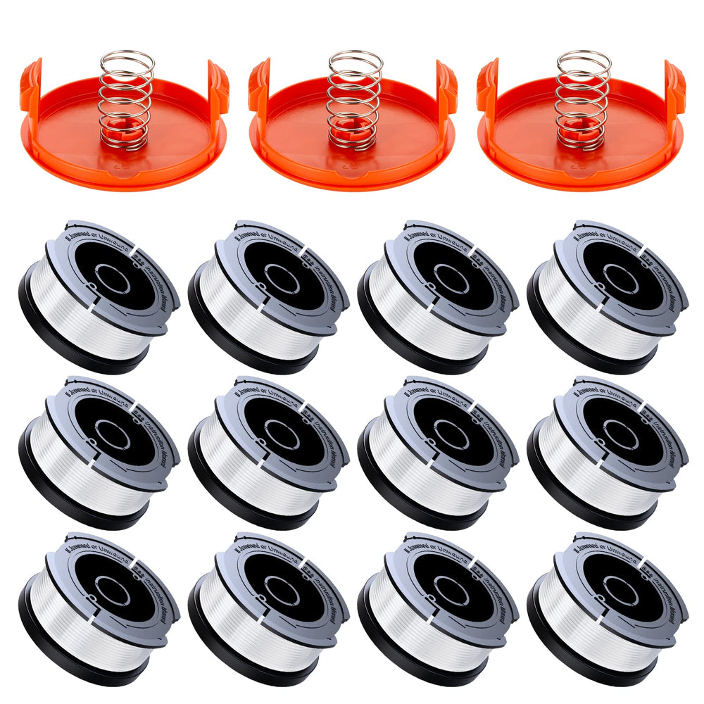 Eventronic front packaging showing 12 AF-100-compatible spools and included parts for quick replacement
