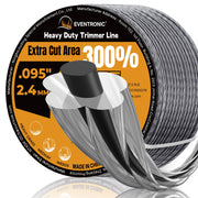 Eventronic front packaging showing 400FT heavy-duty trimmer line benefit durability