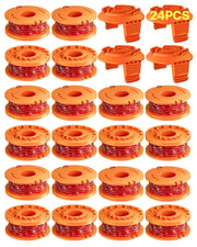 Eventronic front packaging showing 20 spools and 4 caps, convenient replacement