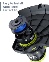 Eventronic spool cap detail, secure fit and consistent feed benefit