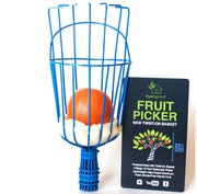 EVERSPROUT front view showing assembled picker head and basket, easy attachment benefit