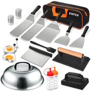 EWFEN front product packaging showing full 18-piece griddle kit and gift box, organized