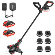 EWORK front view with batteries showing ready-to-use convenience