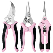 EWPJDK front view showing two pink shears, fast locating in shed