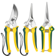 EWPJDK front view of yellow pruners showing compact design and control