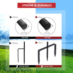 EXCMARK close-up of hook curve highlighting solid steel construction and decorative detail