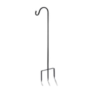 EXCMARK shepherd hook front view showing full 32-inch height and dark finish for curb appeal