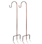 EXCMARK shepherd hook front view showing bronze finish and sturdy curve for elegant display