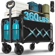 Exovyn wagon front view showing sturdy frame and spacious interior for heavy loads