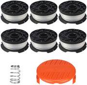 Eyoloty front packaging showing 6 AF-100 spools and included cap for quick replacements