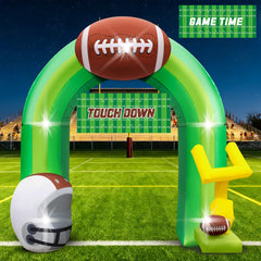 Eyourlife front view of full 9ft football arch showing entrance appeal