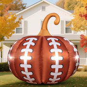 Eyourlife front view pumpkin football inflatable bright yard focal point