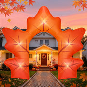 Eyourlife maple leaf front view showing colorful seasonal curb appeal