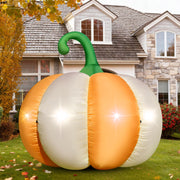 Eyourlife front view of inflatable pumpkin adds bold curb appeal