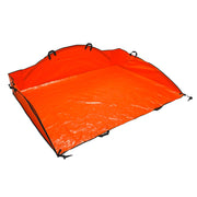 EZ Leaf Hauler front packaging showing tarp and stakes for easy identification