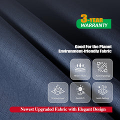 F&J Outdoors heat-taped seam detail illustrating waterproof seam protection