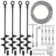 Fabulas front packaging showing full anchor kit and included accessories for easy setup