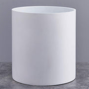 FaithLand front view matte white planter showing modern cylinder and decor appeal