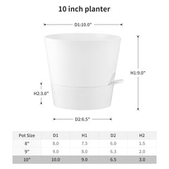 FaithLand close-up of deep reservoir tray showing capacity benefit: long-lasting hydration