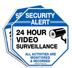 Faittoo front-facing sign showing clear security warning for deterrence