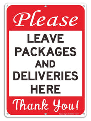 Faittoo front view sign mounted on gate increases delivery clarity