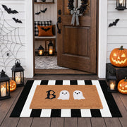 Fallovea coco coir Boo front view enhances porch curb appeal