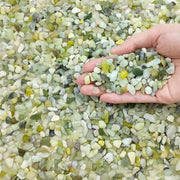 FANTIAN front bag view showing 5 lb jade pebbles for easy identification and storage