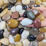 FANTIAN front of bag showing mixed-color polished pebbles and weight benefit