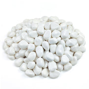 FANTIAN front of bag showing 20 lb white river rocks and product info for landscaping benefits