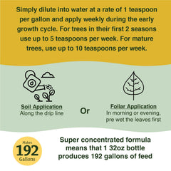 Measuring Farmer's Secret with teaspoon demonstrates precise concentrated dosing