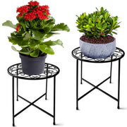 Fashion&cool front view of both plant stands showing elegant display benefit
