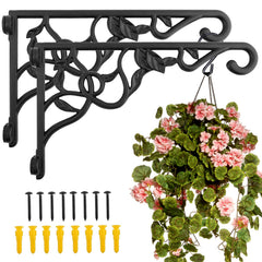 Fashion&cool front view of both brackets showing finish and shape for durable support